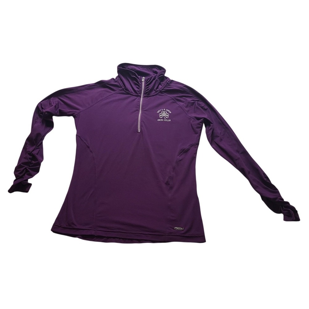 Sunice Women's Purple 2017 U.S. Open Erin Hills 1/4 Zip Golf Pullover‎ Small